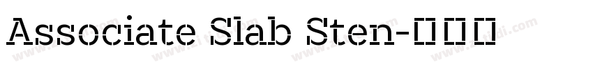 Associate Slab Sten字体转换